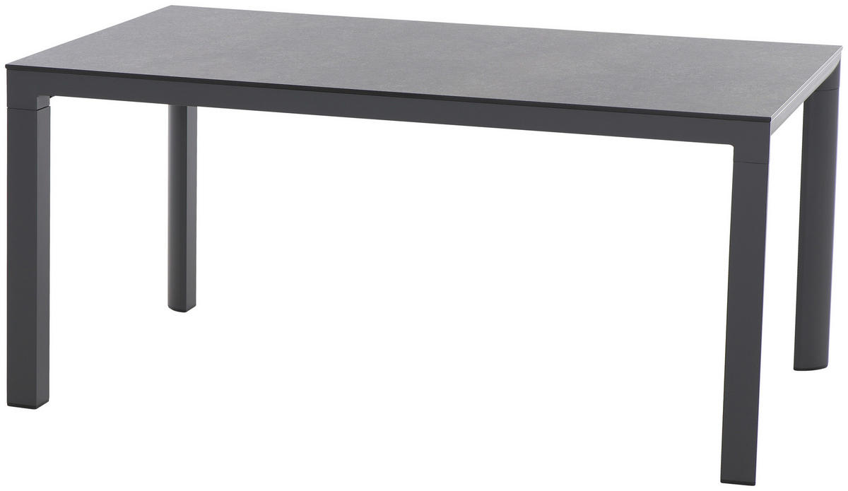 GARTENTISCH 180/95/74 cm Metall rechteckig  - Anthrazit/Titanfarben, Basics, Kunststoff/Metall (180/95/74cm) - Siena Garden