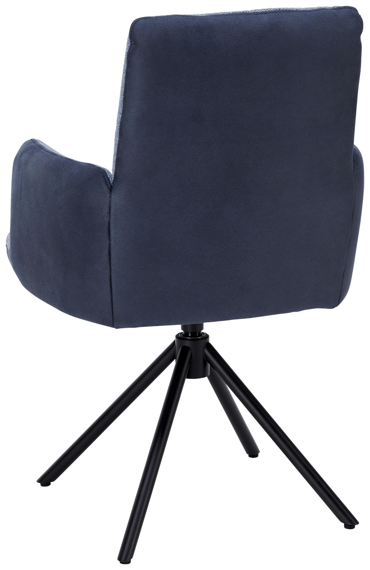 ARMLEHNSTUHL  in Stahl Flachgewebe  - Blau/Anthrazit, Design, Textil/Metall (58/91/62cm) - Dieter Knoll