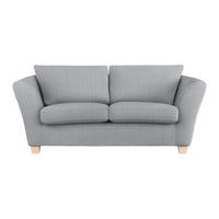 2-SITZER-SOFA in Cord Hellgrau  - Hellgrau/Naturfarben, Holz/Textil (190/70-85/95cm) - MID.YOU