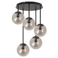 HÄNGELEUCHTE 42/59,5 cm  - Schwarz, Trend, Glas/Metall (42/59,5cm) - Novel