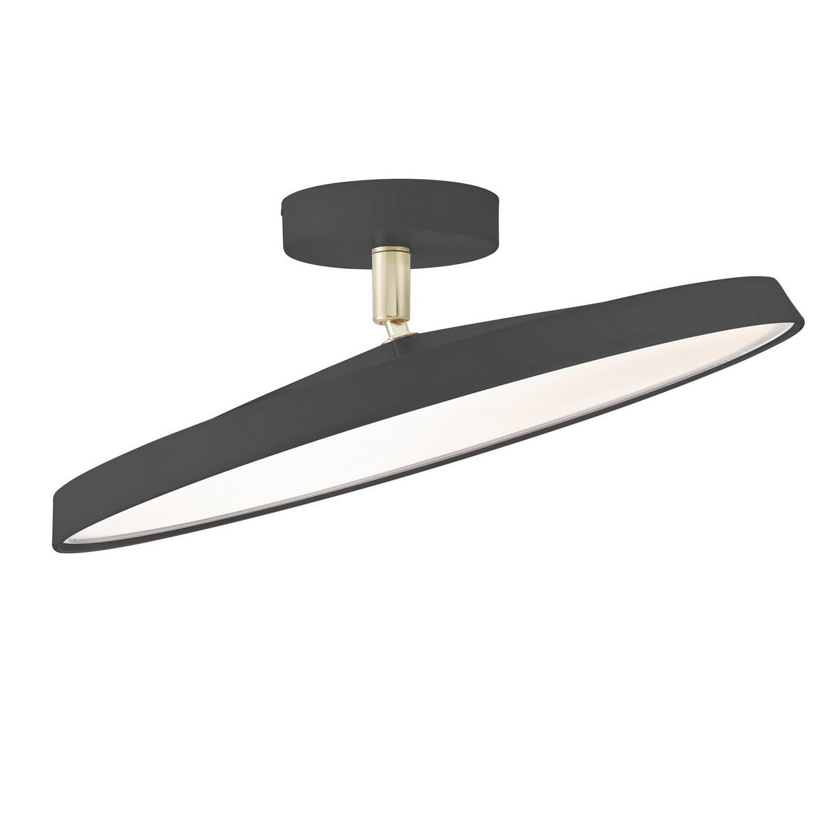 DECKENLEUCHTE Kaito 38,5/38,5/11,5 cm  - Schwarz, Design, Metall (38,5/38,5/11,5cm) - Nordlux