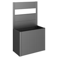 SICHTSCHUTZ ohne Hochbeet - Dunkelgrau, Basics, Kunststoff/Metall (102/91/4cm) - Biohort