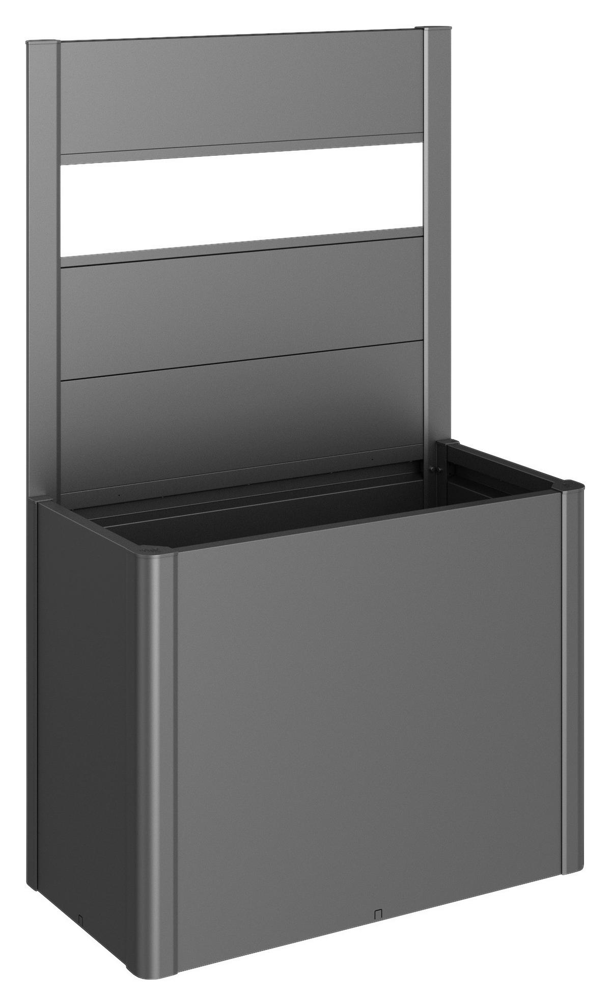SICHTSCHUTZ ohne Hochbeet - Dunkelgrau, Basics, Kunststoff/Metall (102/91/4cm) - Biohort