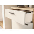 GARDEROBE  in 105/188/38 cm  - Eichefarben/Creme, Basics, Glas/Holzwerkstoff (105/188/38cm) - Xora
