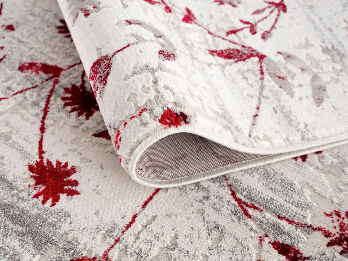 WEBTEPPICH 133/190 cm Antea Rot  - Rot, KONVENTIONELL, Textil (133/190cm)