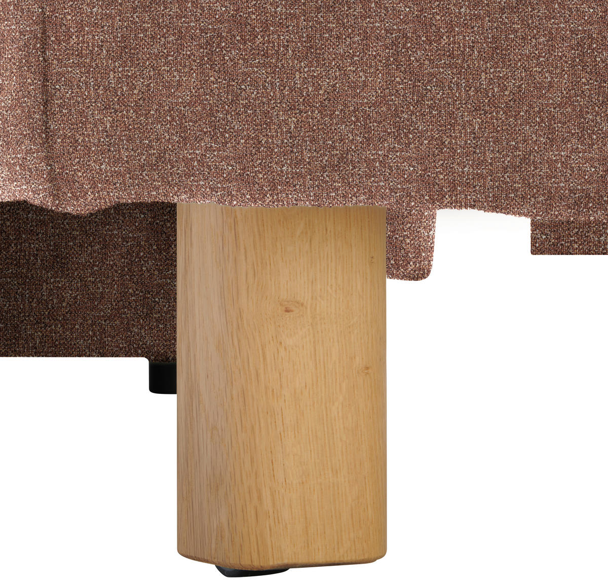 ECKSOFA  in Mikrovelours Terracotta  237/170 cm  - Eichefarben/Terracotta, KONVENTIONELL, Holz/Textil (237/170cm) - Sedda