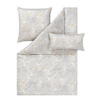 BETTWÄSCHE 3-teilig Helen Satin 155/220 cm  - Silberfarben, Design, Textil (155/220cm) - Estella
