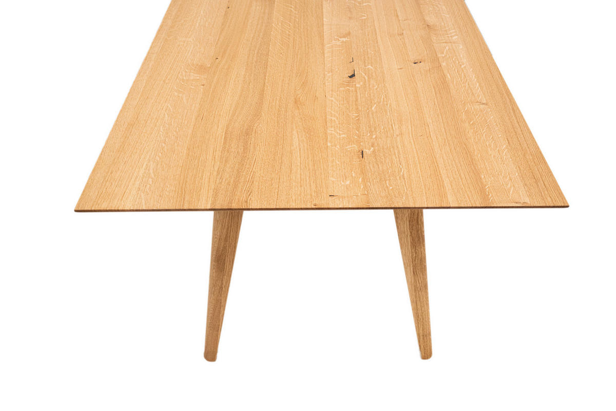 ESSTISCH Eiche massiv rechteckig Eichefarben  - Eichefarben, KONVENTIONELL, Holz (180/90/76cm) - Voleo