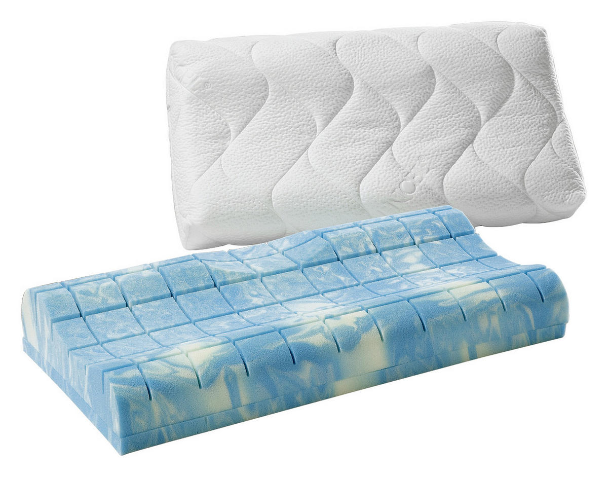 VZGLAVNIK ZA VRAT  40/80 cm       - bela, Basics, tekstil (40/80cm) - Sleeptex
