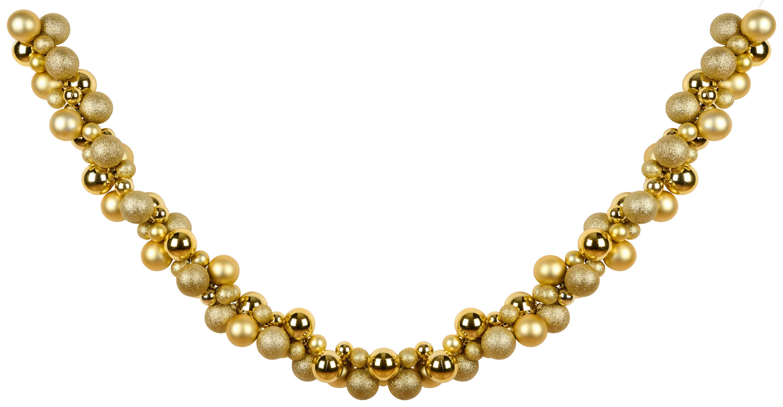 GIRLANDE Kunststoff  - Goldfarben, Basics, Kunststoff (180cm) - X-Mas
