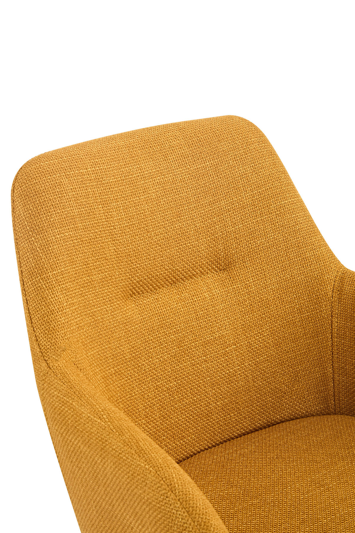 ARMLEHNSTUHL-SET 2 Stück  in Stahl Webstoff, Mikrofaser  - Gelb/Schwarz, MODERN, Textil/Metall (56/83/60cm) - MID.YOU