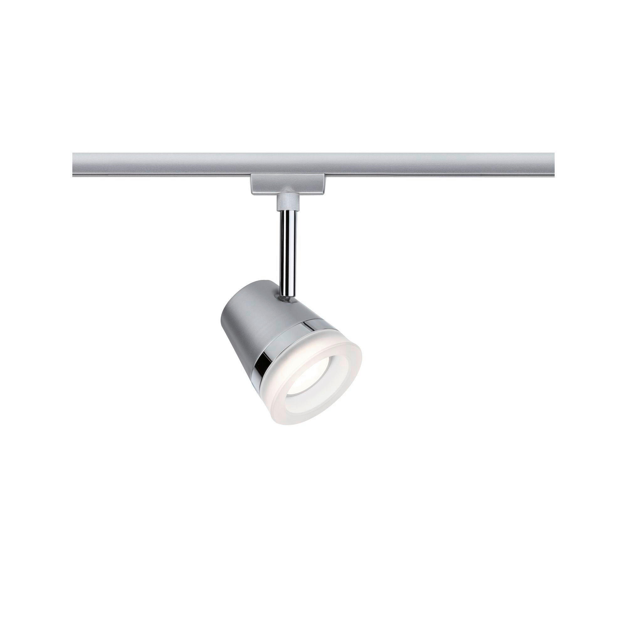 SCHIENENSYSTEM-STRAHLER - Chromfarben, Basics, Metall (8,5/18,5cm) - Paulmann
