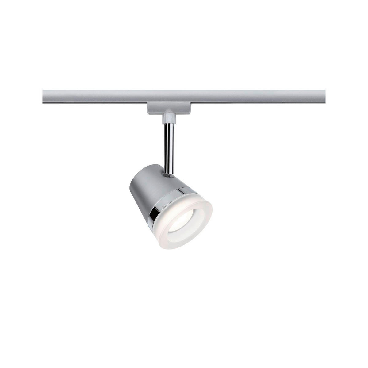 SCHIENENSYSTEM-STRAHLER - Chromfarben, Basics, Metall (8,5/18,5cm) - Paulmann