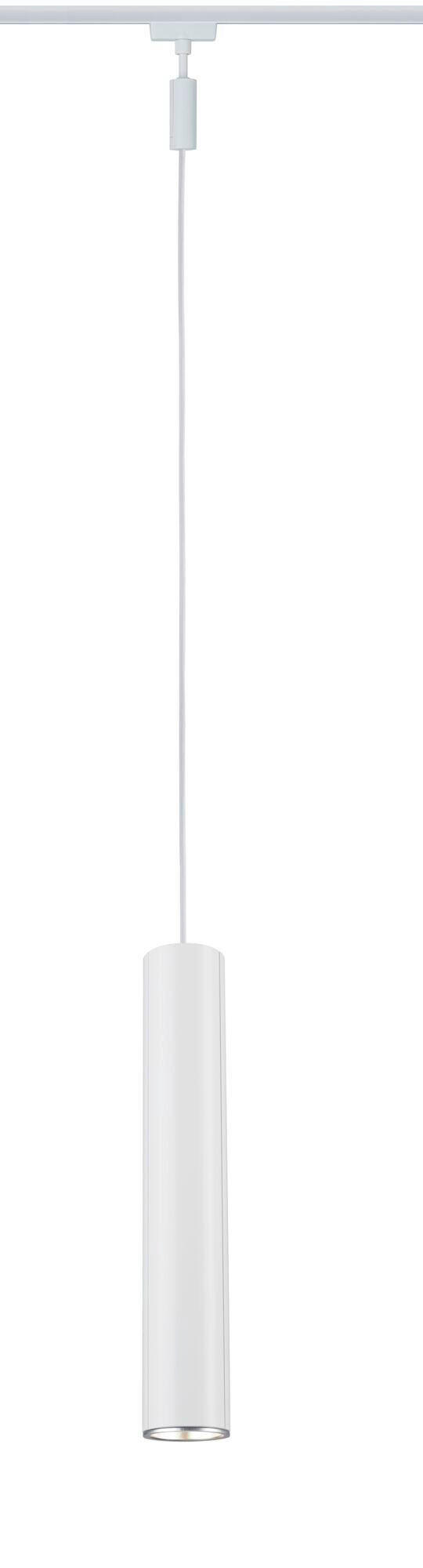 SCHIENENSYSTEM-HÄNGELEUCHTE URail 6,5/38,3 cm   - Chromfarben/Weiß, Basics, Metall (6,5/38,3cm) - Paulmann
