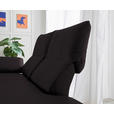 RÉCAMIERE in Echtleder Dunkelbraun  - Chromfarben/Dunkelbraun, Design, Leder/Metall (209/85-109/95-16cm) - Dieter Knoll