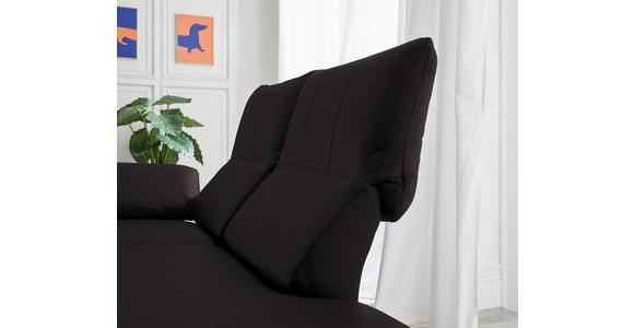 RÉCAMIERE in Echtleder Dunkelbraun  - Chromfarben/Dunkelbraun, Design, Leder/Metall (209/85-109/95-16cm) - Dieter Knoll