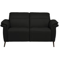 2-SITZER-SOFA Echtleder Schwarz  - Schwarz, Design, Leder/Metall (162/79/104cm) - Belluti
