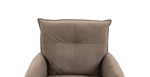 BARHOCKER Cord Braun, Schwarz Eisen Stoffauswahl, Sitzfläche 360° drehbar, inklusive Armlehnen - Schwarz/Braun, Design, Textil/Metall (54/98-120/58cm) - Novel