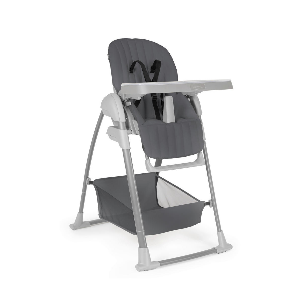 HOCHSTUHL-SET Sit N Relax 3in1 Dunkelgrau Dark Grey  - Dunkelgrau, Basics, Kunststoff/Textil (56/106/85cm) - Hauck