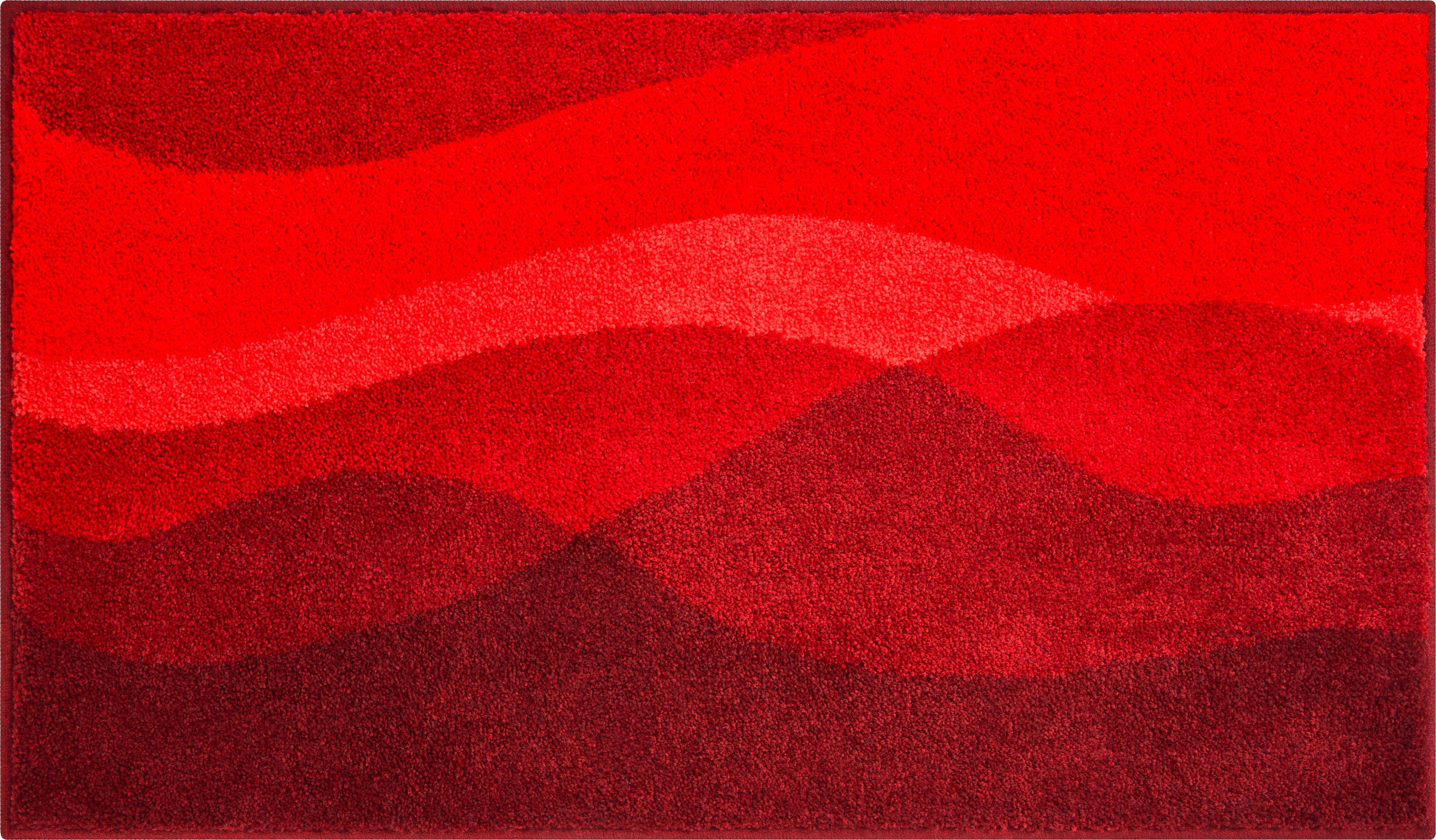BADTEPPICH Rot 60/100 cm - Rot, Basics, Kunststoff/Textil (60/100cm) - Grund