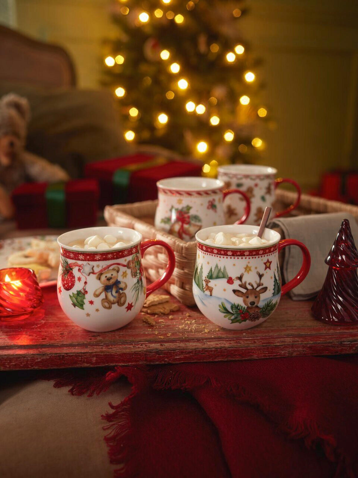 KAFFEEBECHER Christmas Mug - Rentier 450 ml  - Multicolor, Basics, Keramik (0,45l) - Hutschenreuther