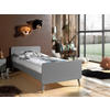 BETT 90/200 cm  in Grau  - Grau, KONVENTIONELL (90/200cm) - MID.YOU