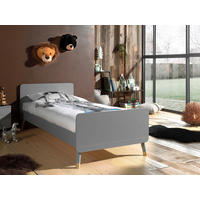 BETT 90/200 cm  in Grau  - Grau, KONVENTIONELL (90/200cm) - MID.YOU