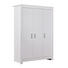 BABYKLEIDERSCHRANK Lilli Weiß - Silberfarben/Weiß, Basics, Holzwerkstoff/Kunststoff (132/185/54cm) - My Baby Lou