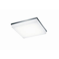 LED-DECKENLEUCHTE Cosi 31,5/31,5/6,5 cm   - Chromfarben, Design, Glas/Metall (31,5/31,5/6,5cm) - Helestra
