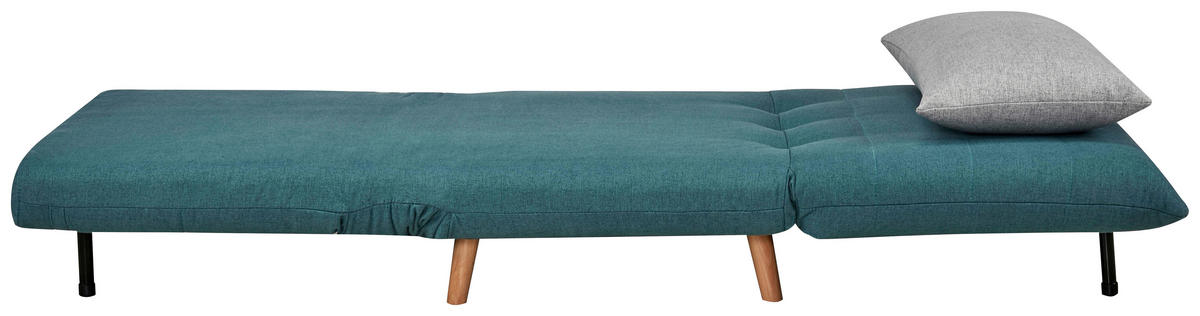 SCHLAFSESSEL Webstoff Blau, Grau    - Blau/Naturfarben, MODERN, Holz/Kunststoff (77/84/91cm) - Livetastic