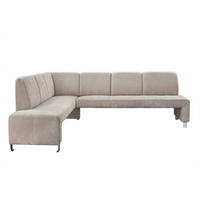KLUPA KUTNA  boje pijeska  drvo, tekstil, drvni materijal      - srebrne boje/boje pijeska, Moderno, drvni materijal/drvo (263/198cm) - Livetastic