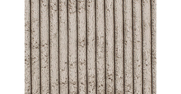 RÉCAMIERE Taupe Cord  - Taupe/Schwarz, Design, Kunststoff/Textil (171/71-88/93cm) - Cantus