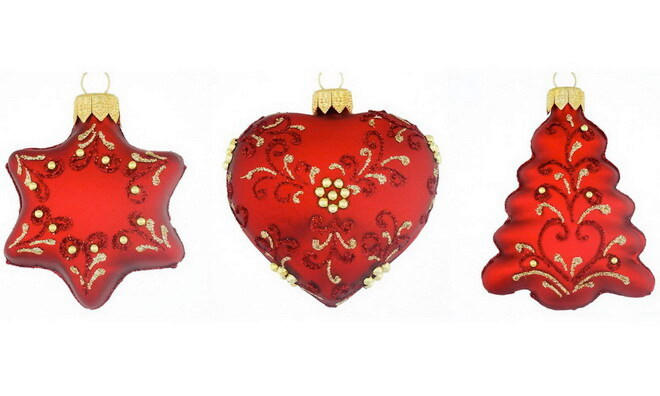 DEKOHÄNGER Holy Christmas  - Bordeaux, LIFESTYLE, Glas/Metall (7,5cm) - X-Mas