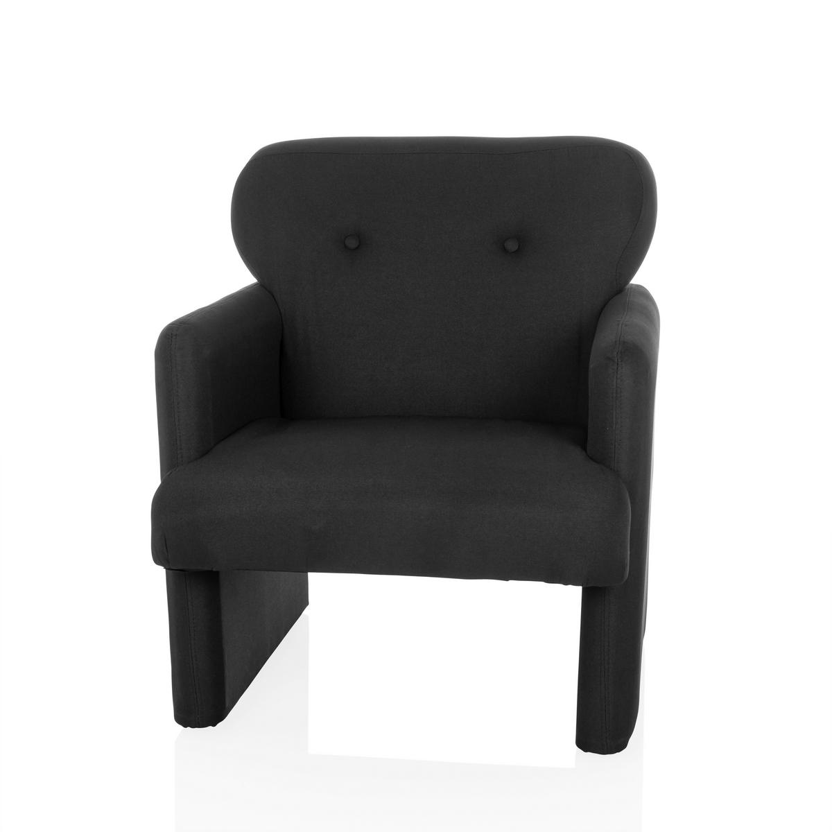 LOUNGEFÅTÖLJ  - svart, Modern, textil (66/77/74cm) - MID.YOU