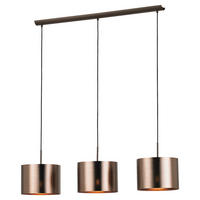 ZÁVĚSNÉ SVÍTIDLO, 103/25/110 cm  - měděné barvy/hnědá, Basics, kov/plast (103/25/110cm) - Eglo