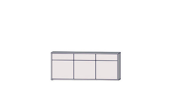 SIDEBOARD  184,2/83,1/41,5 cm 3 Schublade(n)  - Sandfarben/Grau, MODERN, Holzwerkstoff/Kunststoff (184,2/83,1/41,5cm) - Carryhome