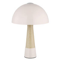 TISCHLEUCHTE 25/36,5 cm   - Hellbraun/Champagner, Basics, Kunststoff/Metall (25/36,5cm)