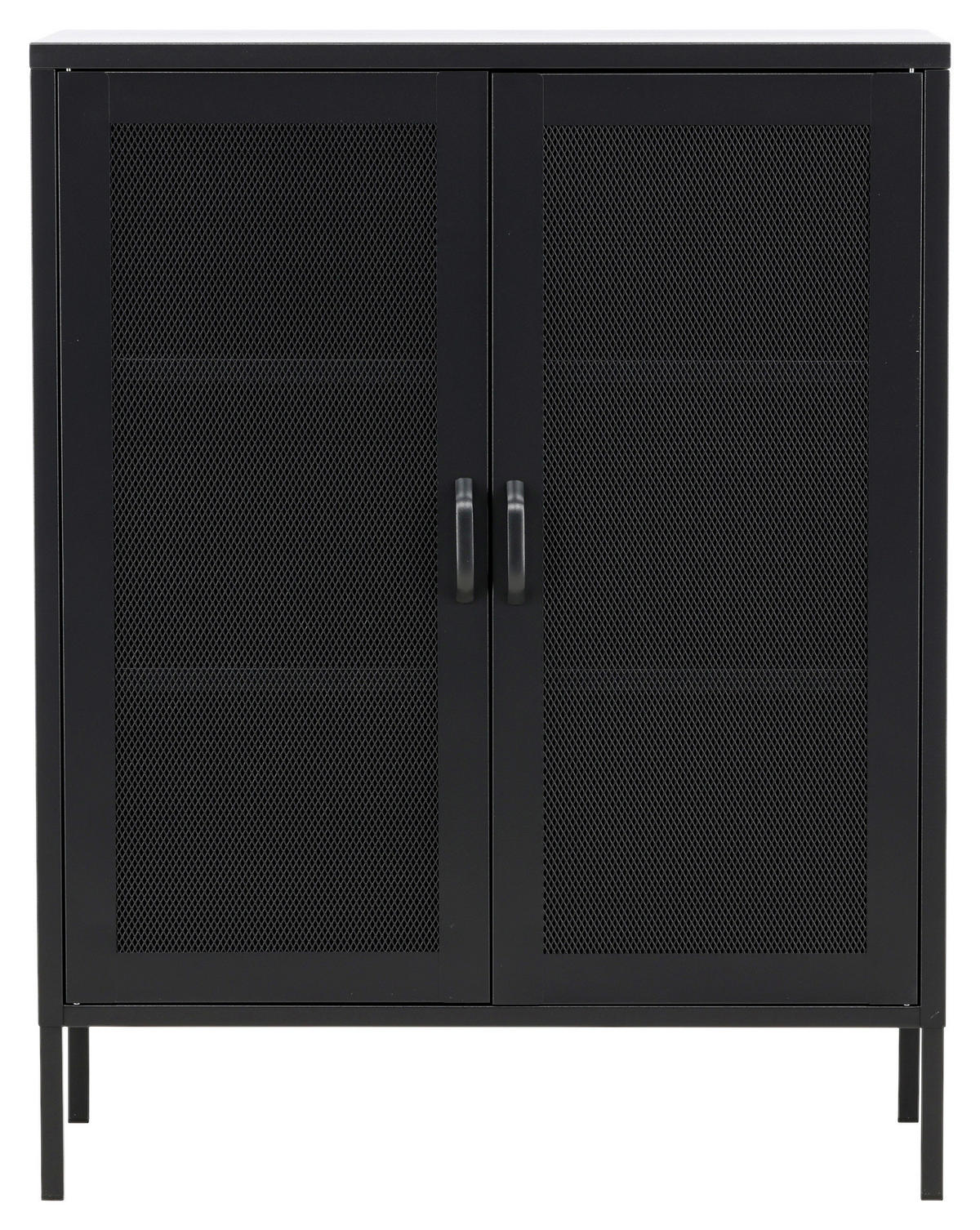 SIDEBOARD  in 80/101.5/40 cm  - Schwarz, Design, Metall (80/101.5/40cm) - Livetastic