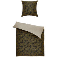 OBOJSTRANNÁ POSTEĽNÁ BIELIZEŇ, satén, čierna, zlatá, béžová, 135/200 cm - čierna/zlatá, Trend, textil (135/200cm) - Esprit