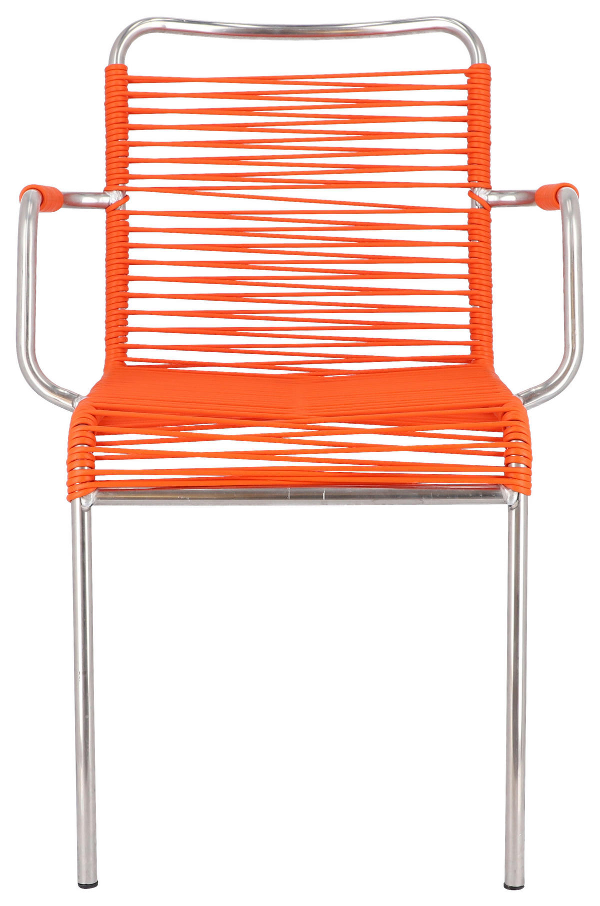 GARTENSESSEL-SET Aluminium Orange, Alufarben  - Alufarben/Orange, Design, Kunststoff/Metall (57/85/57cm) - FIAM