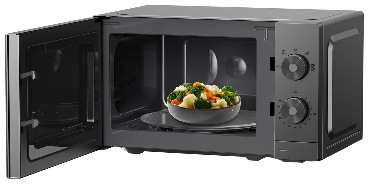 MIKROWELLE MO20E1T4  - Edelstahlfarben, Basics, Glas/Kunststoff (44/25,9/34,6cm) - Gorenje