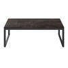 LOUNGETISCH 100/60/33 cm Metall, Kunststoff  - Anthrazit/Dunkelbraun, Design, Kunststoff/Metall (100/60/33cm) - Amatio