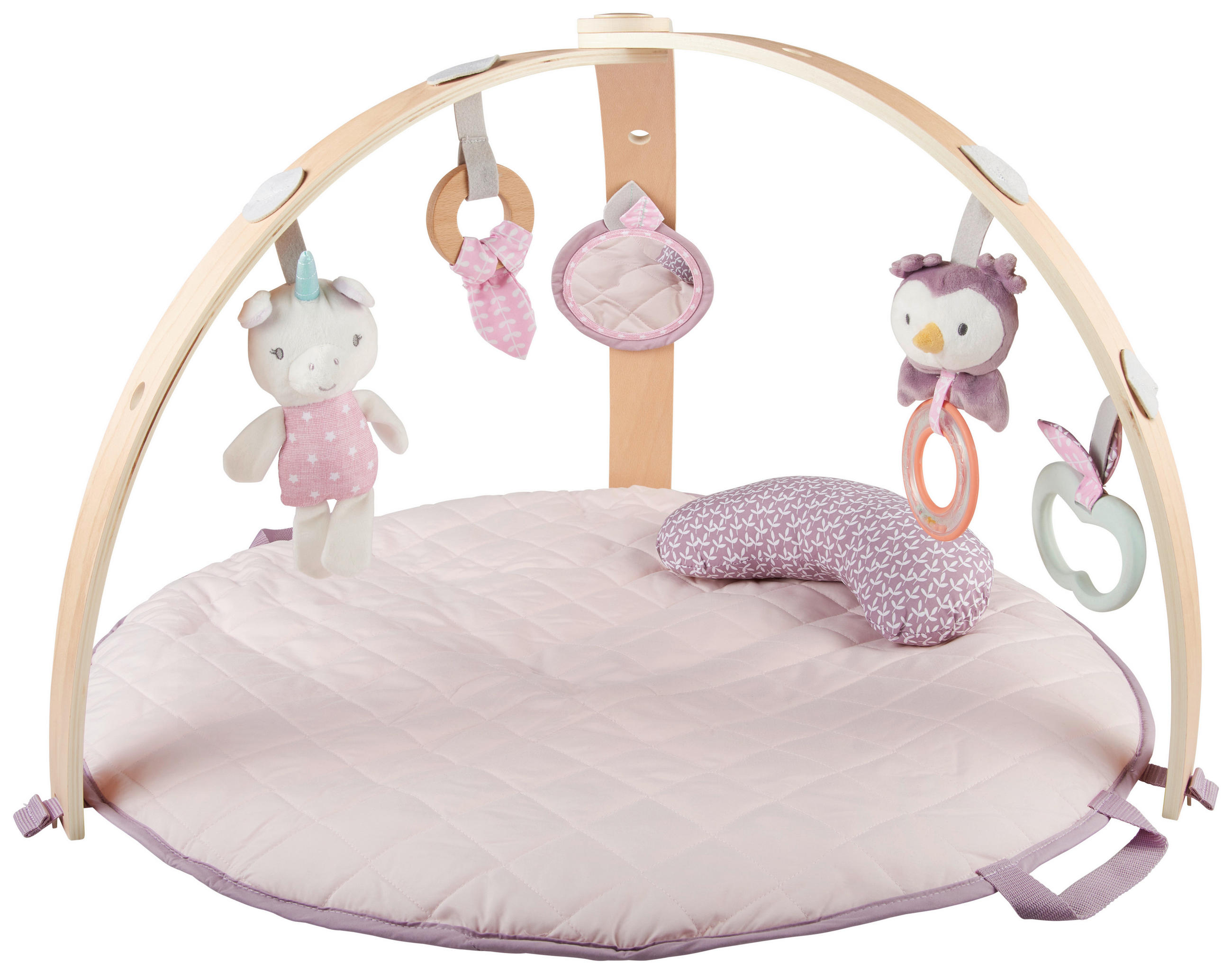 OBLÚK S HRAČKAMI - viacfarebná, Basics, drevo/textil (83,8cm)