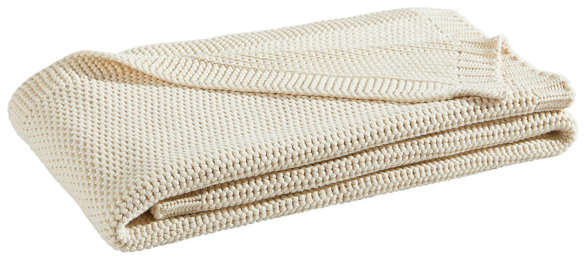 WOHNDECKE  - Weiß, Basics, Textil (60/40/15cm) - Novel
