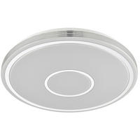 LED-DECKENLEUCHTE 43/6,5 cm   - Chromfarben/Weiß, LIFESTYLE, Kunststoff/Metall (43/6,5cm) - Novel