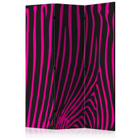 PARAVAN 135/172/3 cm črna, pink  - pink/črna, Basics, tekstil/les (135/172/3cm) - artgeist
