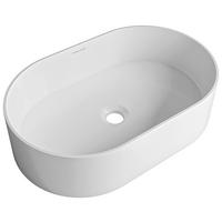 WASCHBECKEN  - Weiss, Basics, Stein (55/14/35cm) - Dieter Knoll
