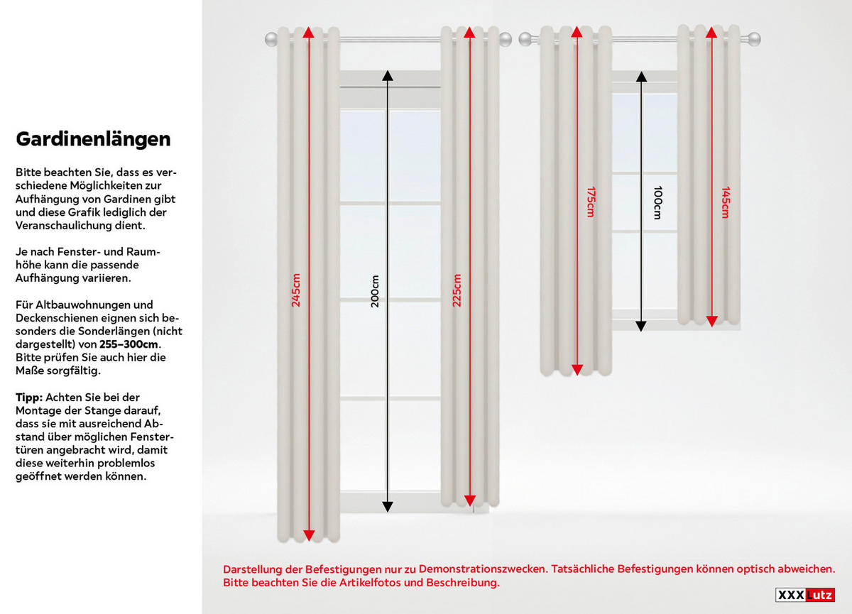 ÖSENSCHAL FINE BARS blickdicht 140/250 cm   - Creme/Naturfarben, Basics, Textil (140/250cm) - Joop!