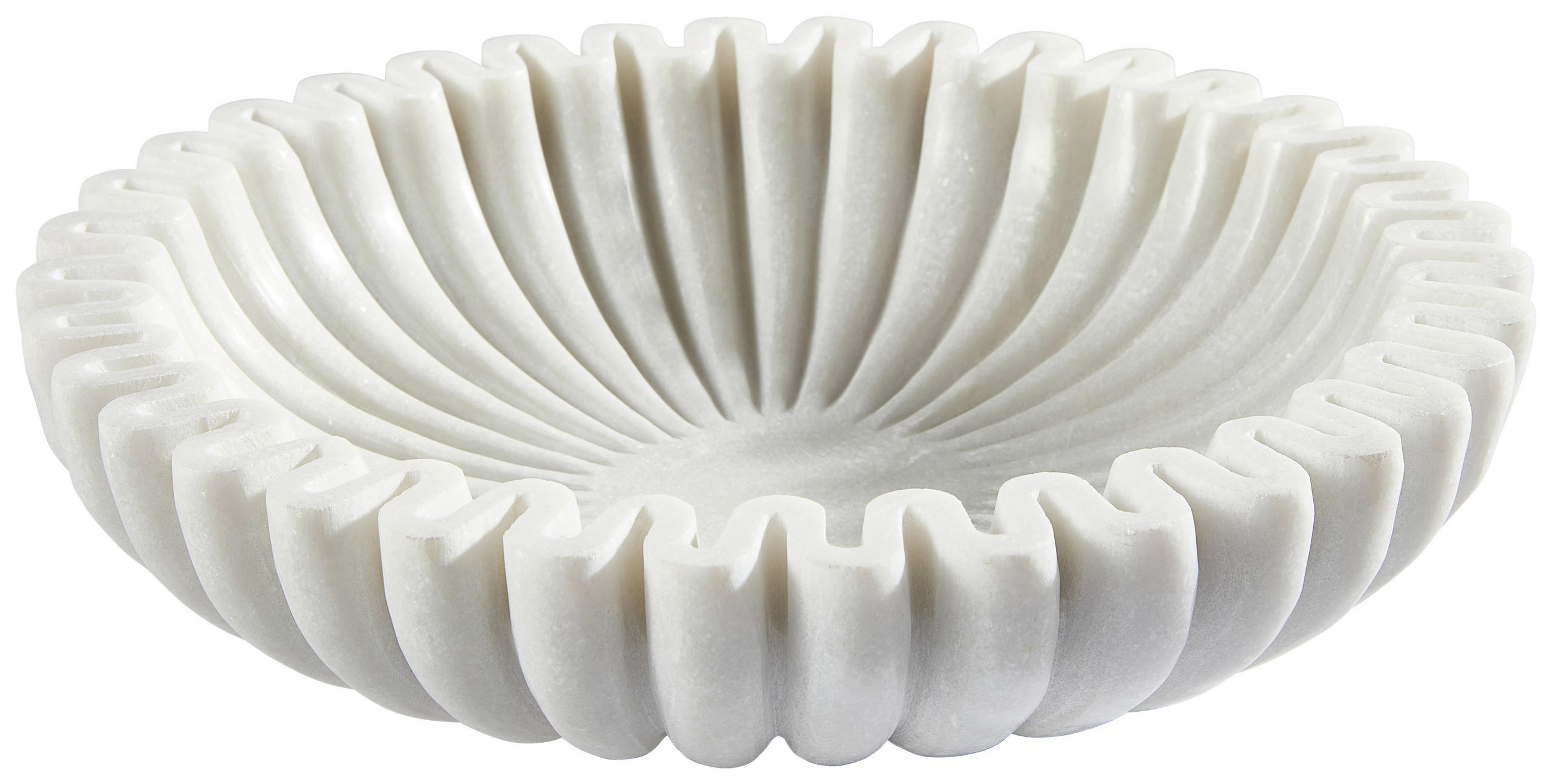 DEKOSCHALE - Weiß, Trend, Stein (30/7cm) - Ambia Home