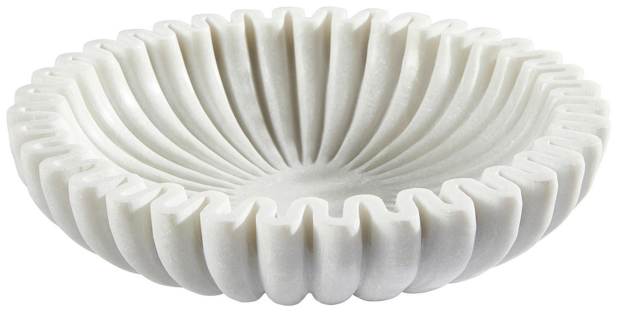 DEKOSCHALE - Weiß, Trend, Stein (30/7cm) - Ambia Home